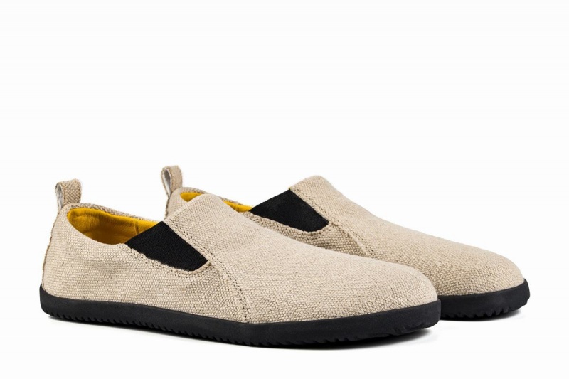 Slip On Tenisky Ahinsa Hemp Naboso Panske Béžové | MGP8544HN