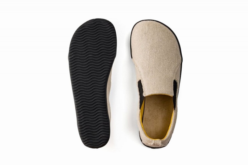 Slip On Tenisky Ahinsa Hemp Naboso Panske Béžové | MGP8544HN