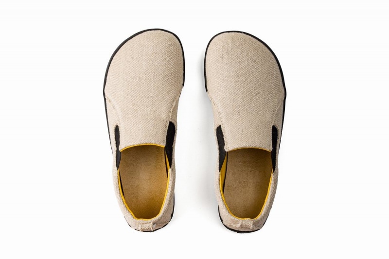 Slip On Tenisky Ahinsa Hemp Naboso Panske Béžové | MGP8544HN