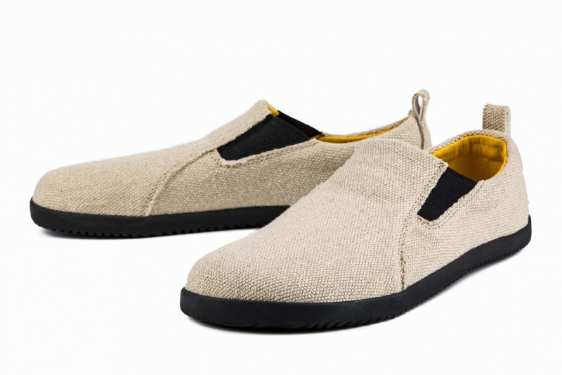 Slip On Tenisky Ahinsa Hemp Naboso Panske Béžové | MGP8544HN