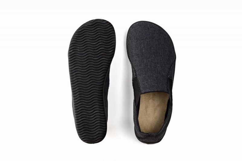 Slip On Tenisky Ahinsa Recycled Naboso Damske Tmavo Siva | VWQ6020RF