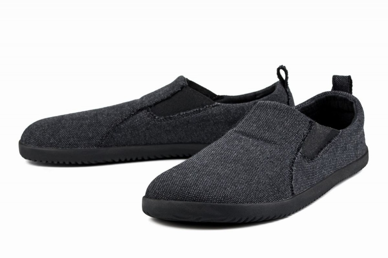 Slip On Tenisky Ahinsa Recycled Naboso Damske Tmavo Siva | VWQ6020RF