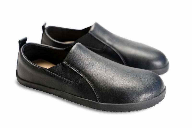 Slip On Tenisky Ahinsa Vegánske Kozene Naboso Damske Čierne | QVX79100XP