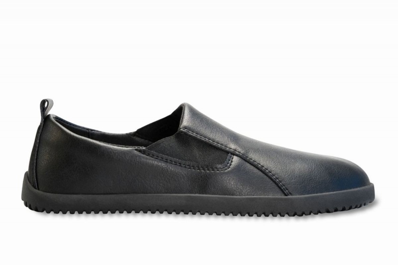 Slip On Tenisky Ahinsa Vegánske Kozene Naboso Damske Čierne | QVX79100XP